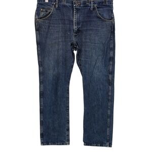 Wrangler Jeans Mens 40x31 Blue Regular Fit Straight Leg Denim 47MWZWD Classic